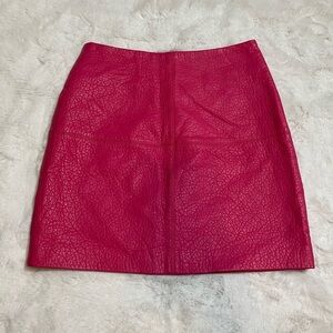 ASOS Faux Leather Barbie Hot Pink Skirt New With Tags Women’s Size 4